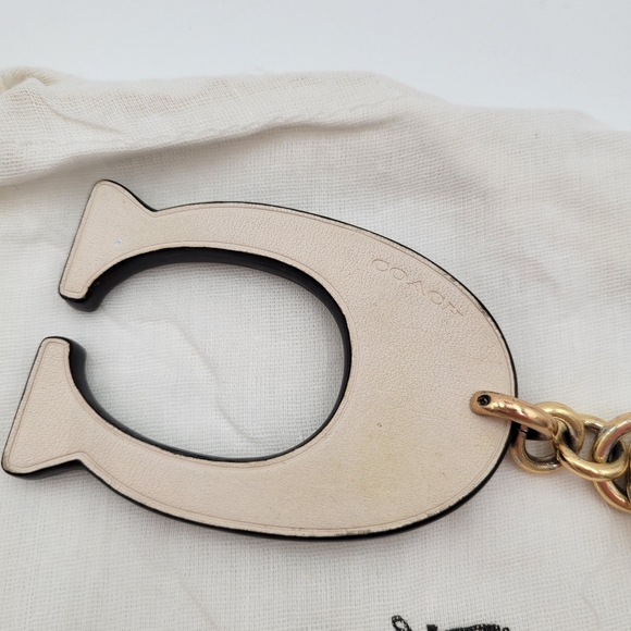 Coach "C" Bag Charm /Key Ring, EUC - Picture 2 of 5